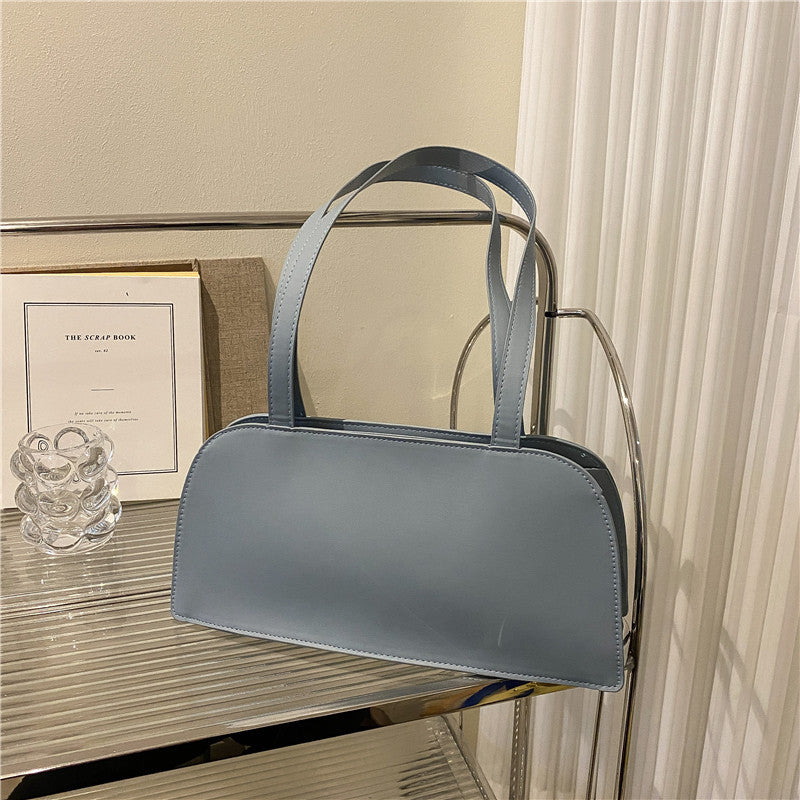 Large Capacity Shoulder Bag Women's New Trendy Simple Texture Casual Bag Fashion Girl Hand Held Shoulder Bag