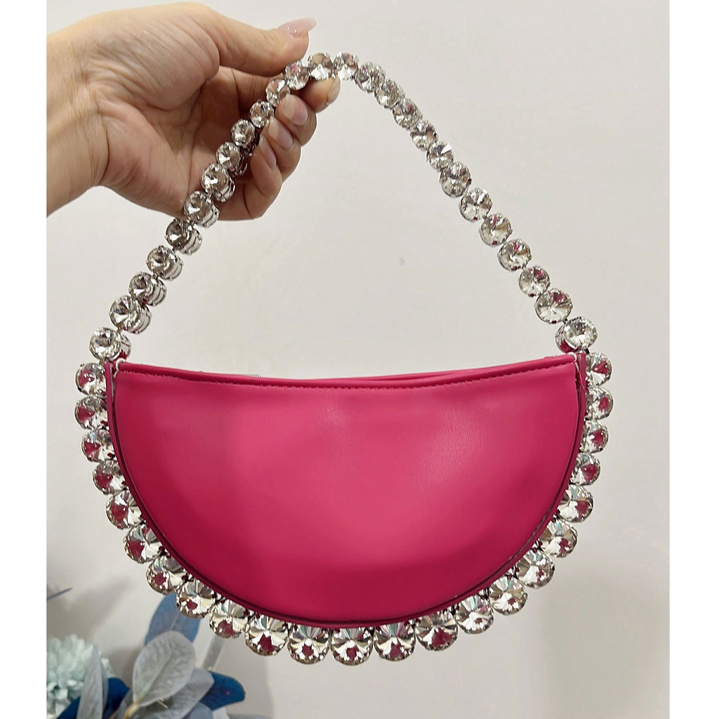 Women's bag with super shiny sequins inlaid with diamonds underarm bag with rhinestones shoulder bag for carrying