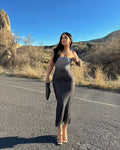 Fashion Sexy Strapless Long Dress for Women