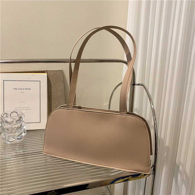 Large Capacity Shoulder Bag Women's New Trendy Simple Texture Casual Bag Fashion Girl Hand Held Shoulder Bag