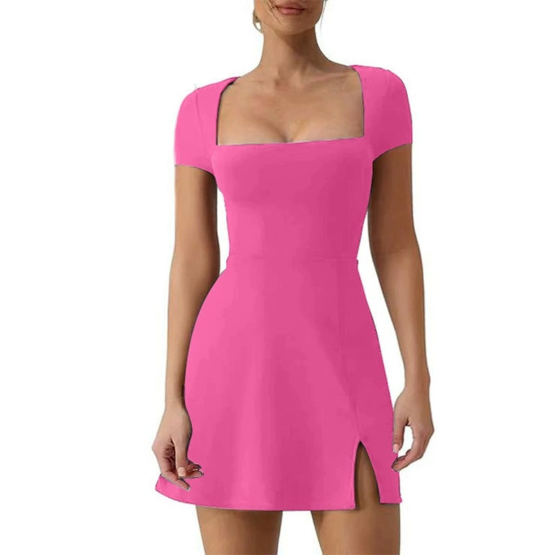 Élodie High-Slit A-Line Dress