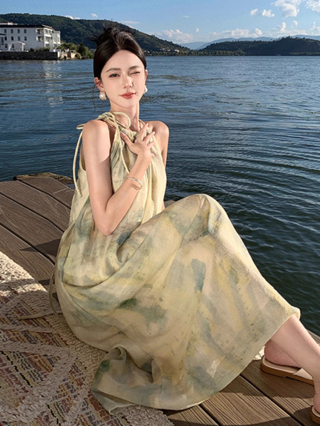Soleil Printed Resort Maxi Dress
