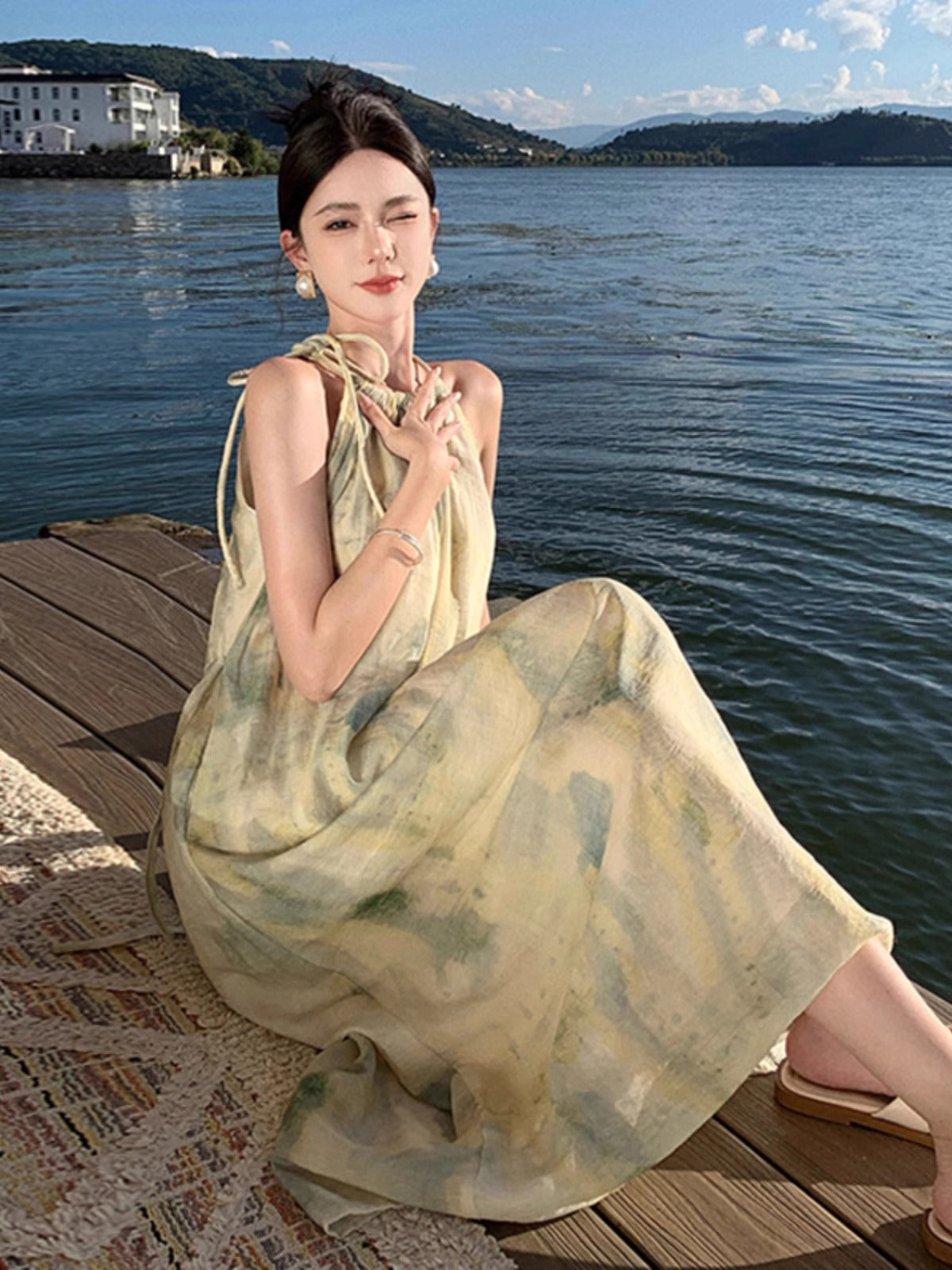Soleil Printed Resort Maxi Dress