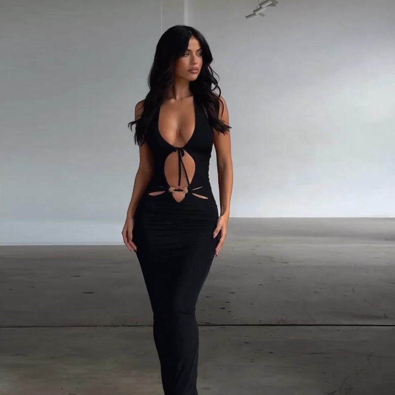 Valentina Lace Cutout Maxi Dress