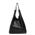 Large Leather Shoulder Bag Women Causal Vintage Soft Cowhide Skin Handbag Bucket High Quality Shoulder Bags Liner Bag