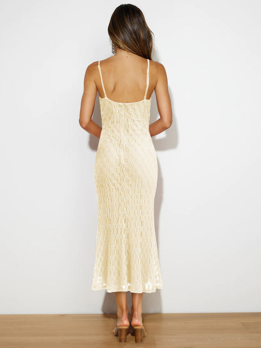 Camille Lace Jacquard Maxi Dress