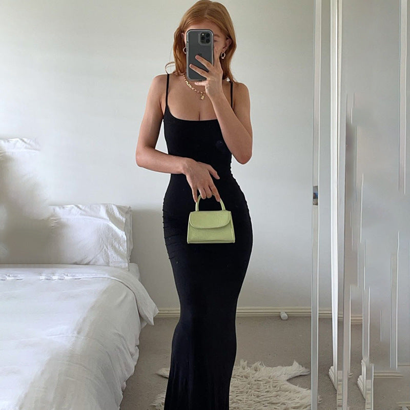 Strap waist cinching women's skirt