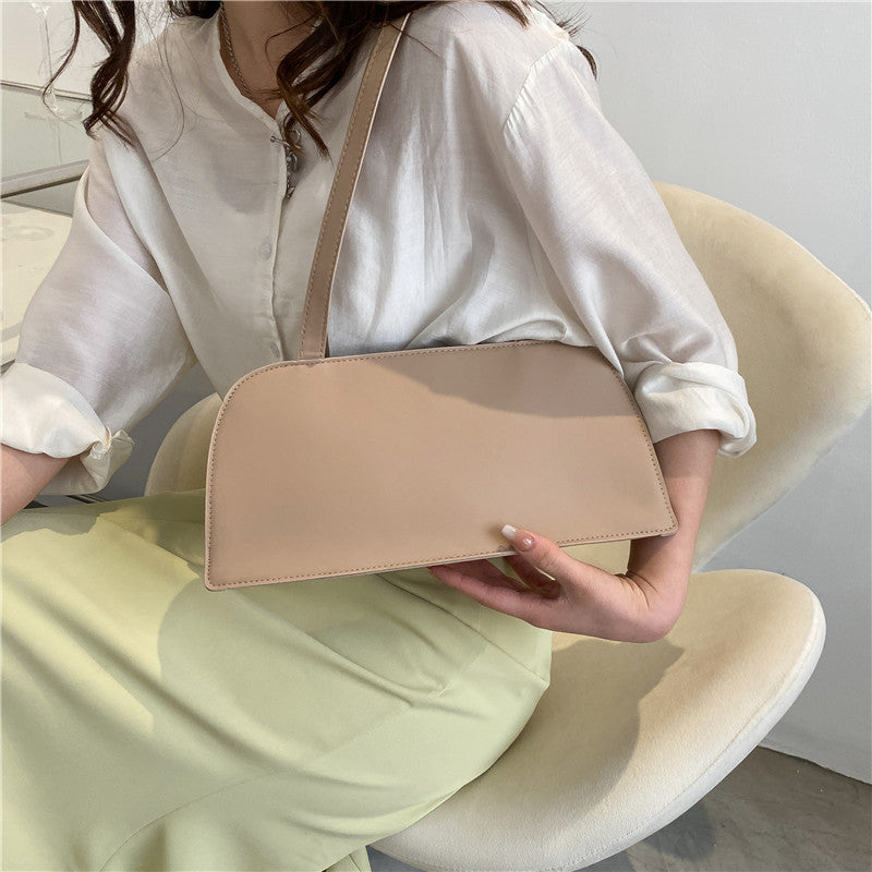 Large Capacity Shoulder Bag Women's New Trendy Simple Texture Casual Bag Fashion Girl Hand Held Shoulder Bag