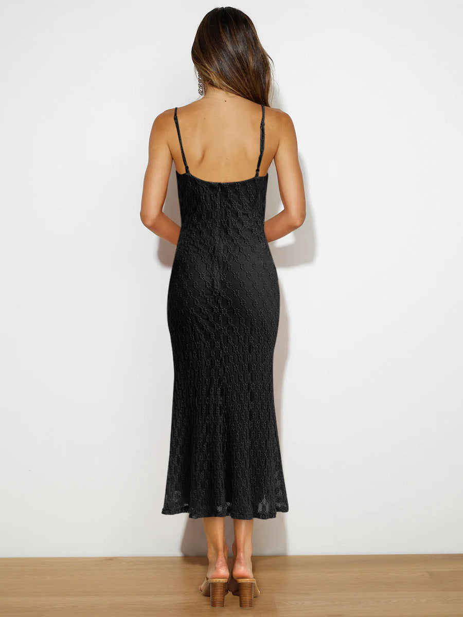 Camille Lace Jacquard Maxi Dress
