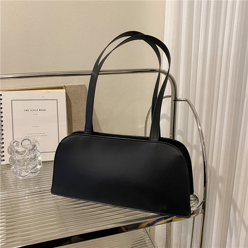 Large Capacity Shoulder Bag Women's New Trendy Simple Texture Casual Bag Fashion Girl Hand Held Shoulder Bag